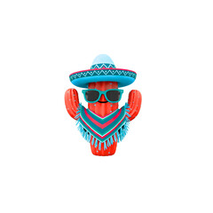 A mask with a hat and sunglasses on it - Transparent Background