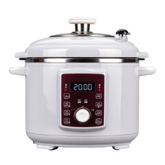 Modern Electric Pressure Cooker with Digital Control Panel and Stainless Steel Finish for Easy Cooking