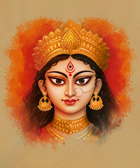 Goddess Durga Artistic Portrait