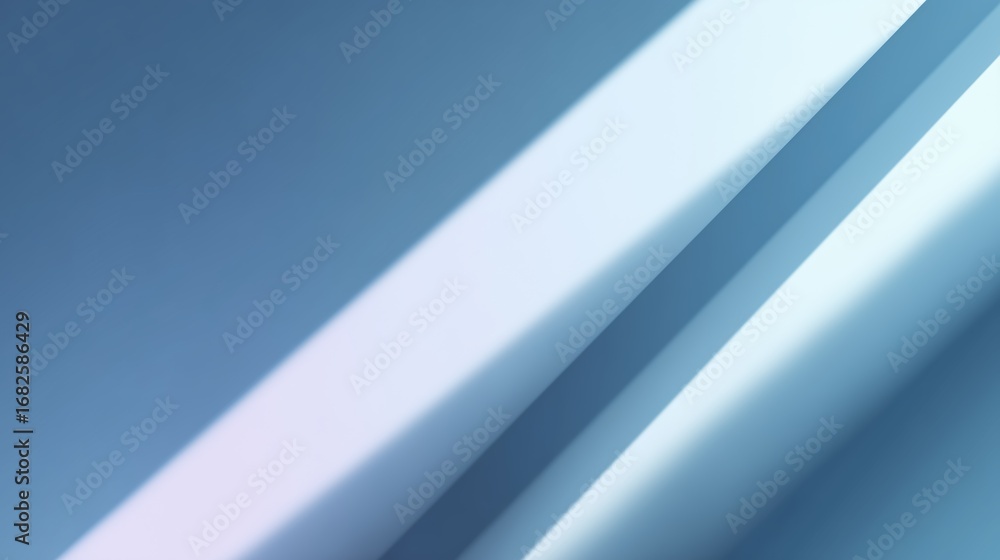 Poster abstract composition featuring blue angled lines creating a modern design in a minimalistic style