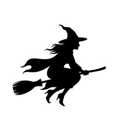 witch on a broom