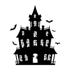 halloween castle vector