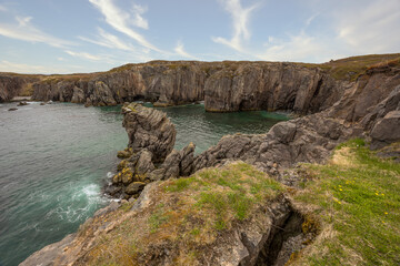 The Rocky coastline of Spillars Cove Bonavista Newfoundland Canada.