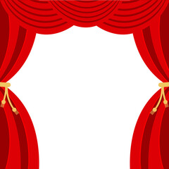 Theatre Curtain Illustration