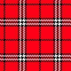 Red Tartan seamless pattern