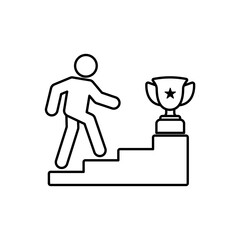 Icon a success, isolated against a clean background. 