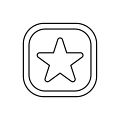 Icon a star, isolated against a clean background.