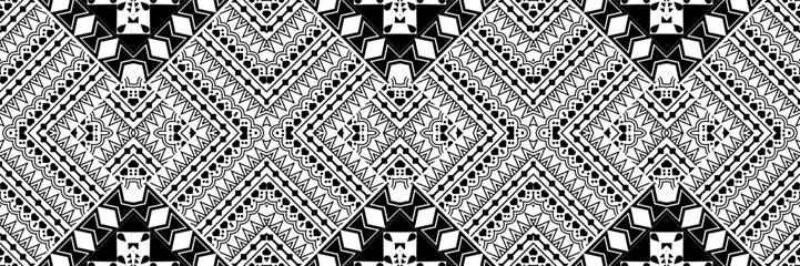 Seamless ethnic pattern in mint tints.Tribal seamless colorful geometric pattern.Ethnic vector texture.Traditional ornament.Embroidery texture with geometric ornament.Pattern for surface design.EPS10