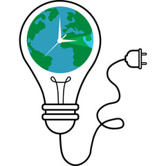 Earth Hour Illustration