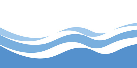 Blue ocean wave background wallpaper vector image. Illustration of graphic wave design for backdrop or presentation, modern design