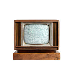 Nostalgic Charm of a Vintage Television Set against a Timeless Black Backdrop