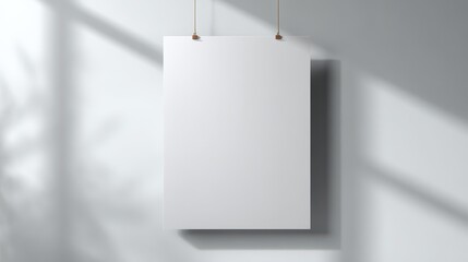 Minimalist Blank Wall Template for Branding and Design Showcase