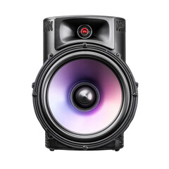 High-Quality Professional Speaker with Colorful Light Effects for Music Production and DJ Events
