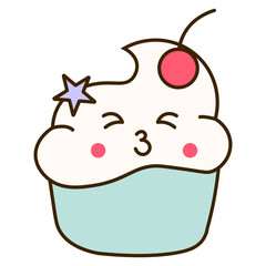 Cute Cupcake Sticker