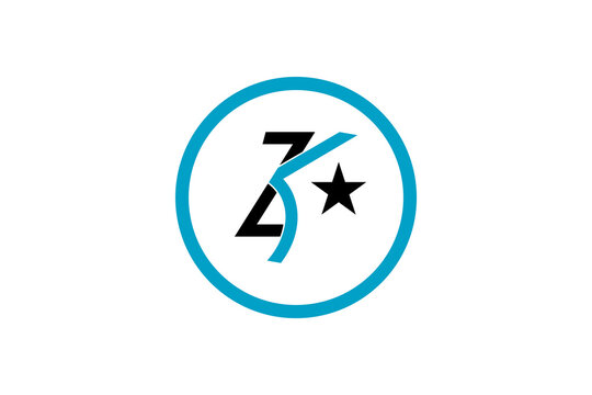 ZK Aquatic Company Logo &ndash; Vector Design for Water Brand, Marine Business, Ocean Identity & Services