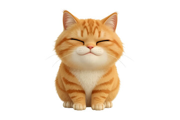 Happy orange kitten smiles, studio shot, black background, pet website