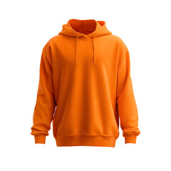 Vibrant orange hoodie showcasing fashion apparel for stylish individuals
