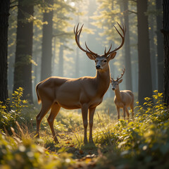 deer in the forest