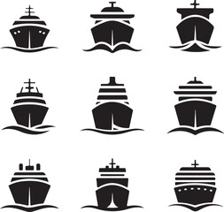 Ship and boat icons