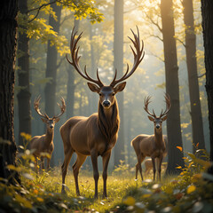 deer in the forest