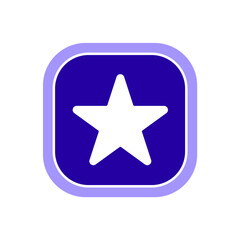 Obraz premium Icon a star, isolated against a clean background.