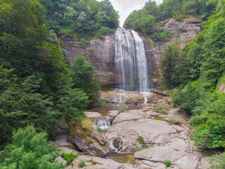 Aerial view of Suuctu Waterfall / Bursa