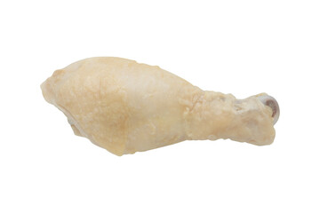Boil chicken drumstick isolated on a transparent background.
