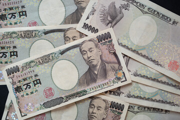 日本の一万円札のお金の背景	