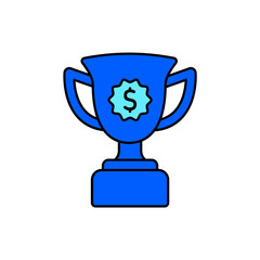 Icon a prize money, isolated against a clean background.