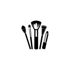 Set Of Cosmetic Icons Silhouette 