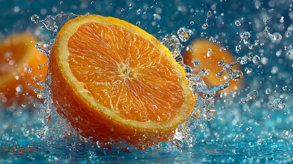 Juicy Orange Splash: A Vibrant Burst of Citrus
