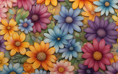 Beautiful close up floral composition with autumn colors a colorful bouquet showcasing orange and red flowers Flower shop and florists design idea