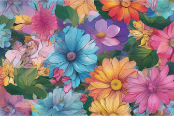 Beautiful close up floral composition with autumn colors a colorful bouquet showcasing orange and red flowers Flower shop and florists design idea