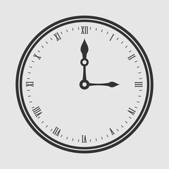 Clock or Watch face. Vector illustration