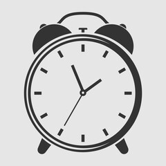 Alarm clock icon isolated. Vector illustration