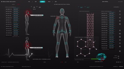 Medical Scan Records: Dynamic Body Analysis & Temperature Monitoring - Powered by Adobe