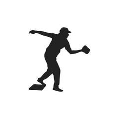 cornhole player silhouette