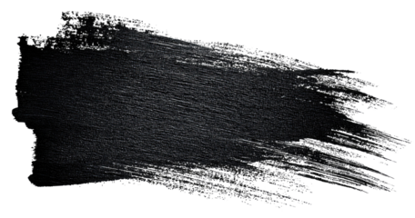Dark, textured, black paint stroke