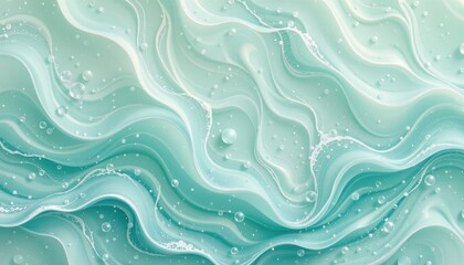 Fototapeta premium mint ocean mist theme with calm ocean mint with dreamy ivory, soft vertical mint wash, airy ocean particles, seamless dreamy aqua backdrop, airy and refreshing