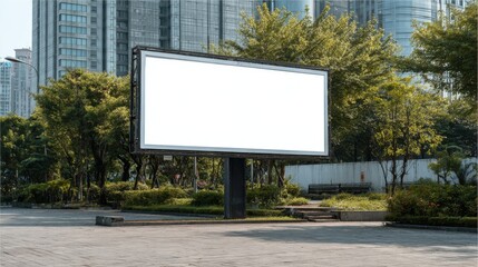 Obraz premium billboard on the road