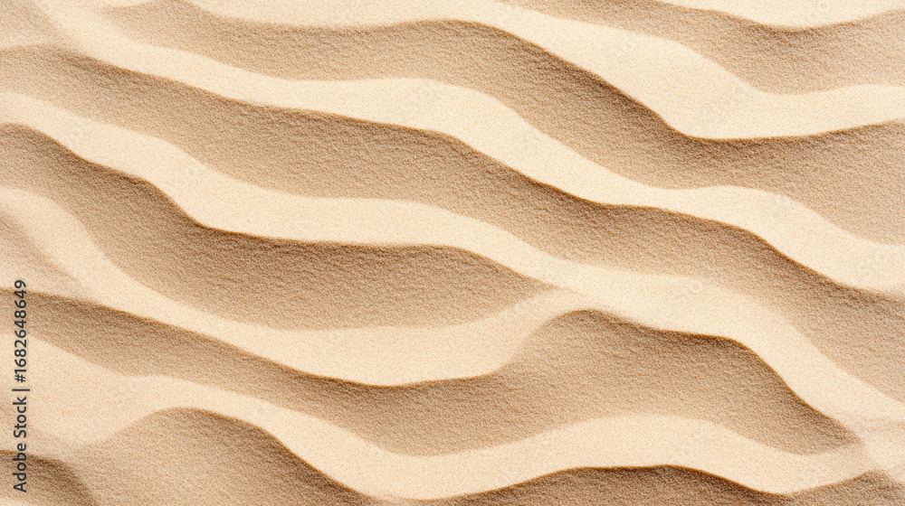 Poster smooth sand texture background with warm tones, creating calming and serene atmosphere