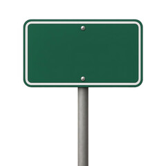 Blank Street Sign - Road sign isolated on transparent background