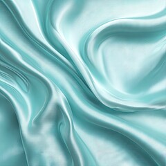Obraz premium Light teal silk folds
