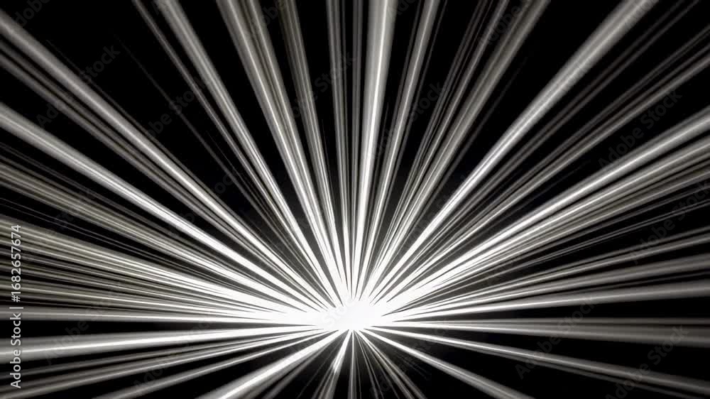 Aufkleber white light streaks abstract background animation video effect for visuals and motion graphics desig