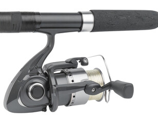 Premium Carbon Fiber Fishing Rod, Side View, isolated