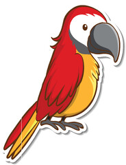 Obraz premium parrot on a branch
