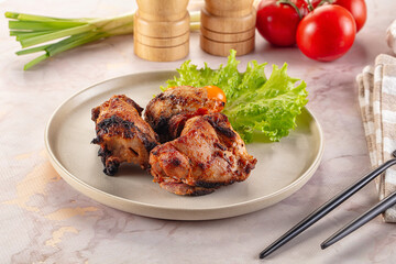 Hot Grilled chicken thigh barbecues