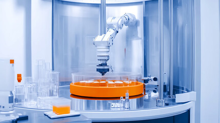 Automated Robotic Arm Manipulating Samples in a Laboratory Setting