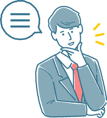 学習した事をアウトプットしている男子学生