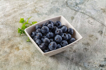 Sweet juicy ripe blueberry heap